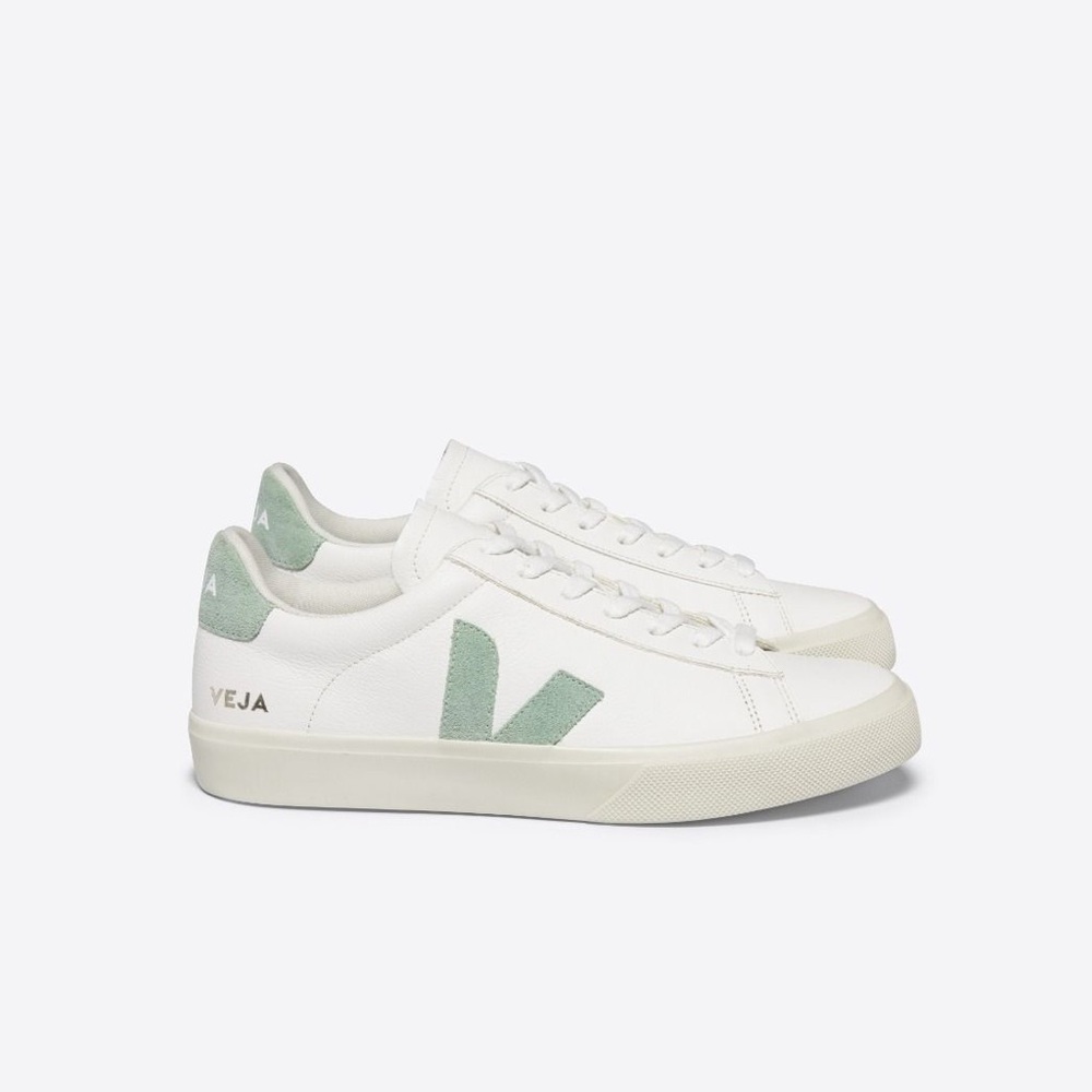 Veja CAMPO CHROMEFREE LEATHER WHITE MATCHA